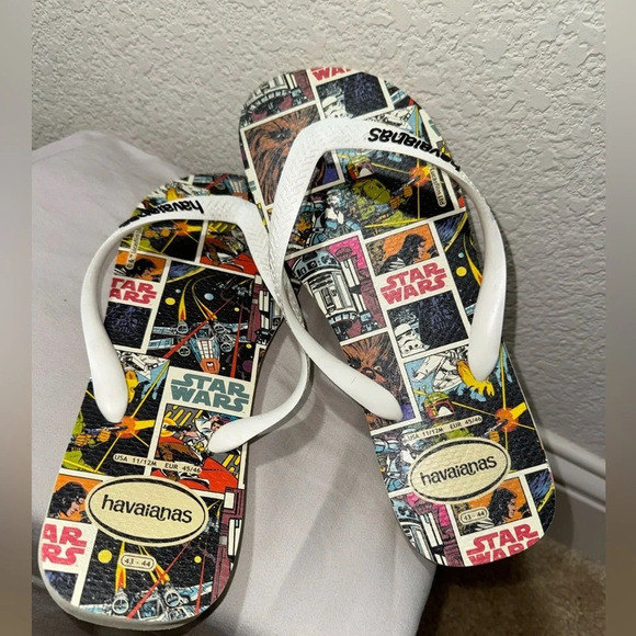 Havaianas Star Wars Rubber Flip Flop Size 11/12 EUR 45/46 - Picture 2 of 9